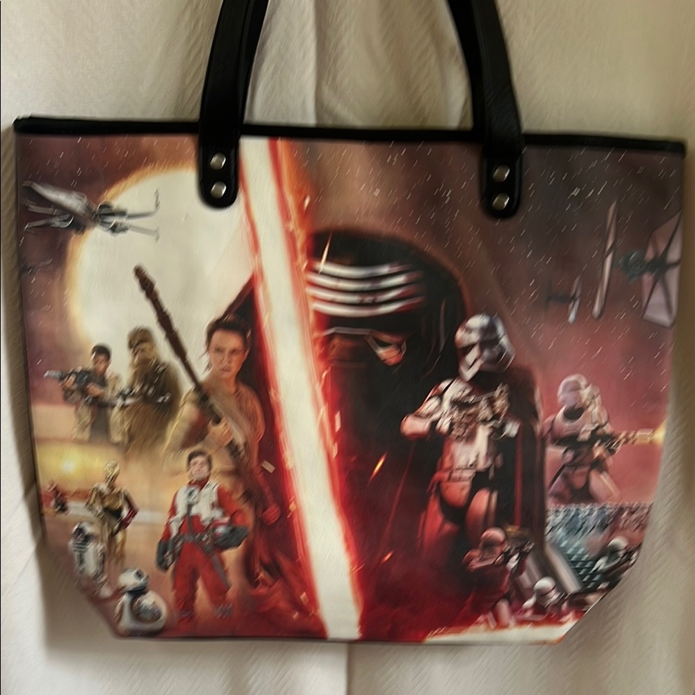 Loungefly Black and Red Star Wars Tote Bag